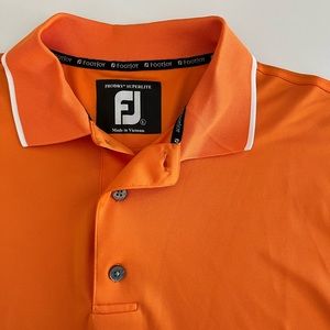 Footjoy‎ Prodry Superlite Golf Polo Short Sleeve Orange Large